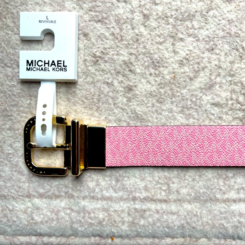 Reversible light and hot pink Belt